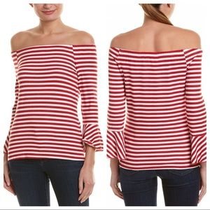 HP🎉 NWOT Three Dots Red Off-The-Shoulder Top